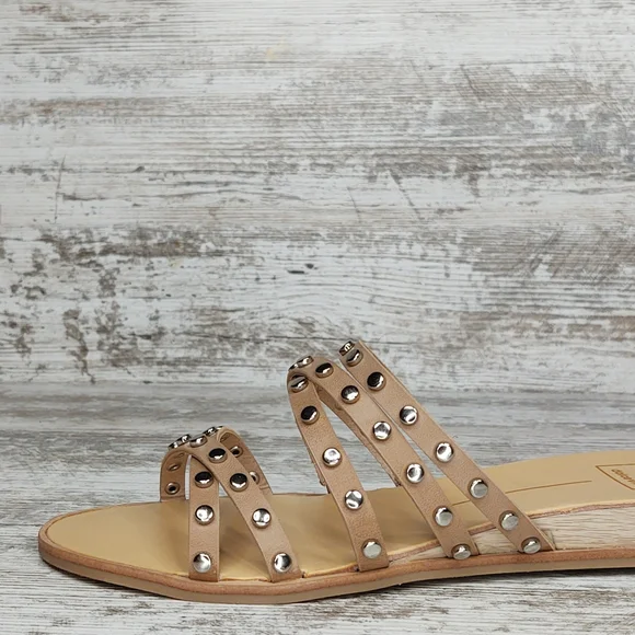 🟦NIB Dolce Vita Pinta Cafe Studded Strappy Slide Sandal - Picture 4 of 16